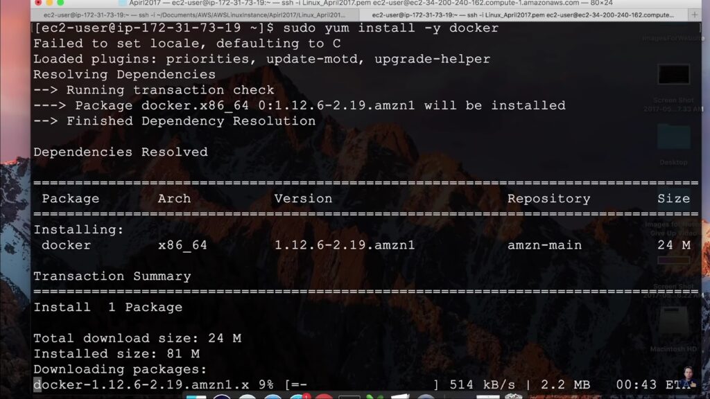 Process of installing Docker on Linux